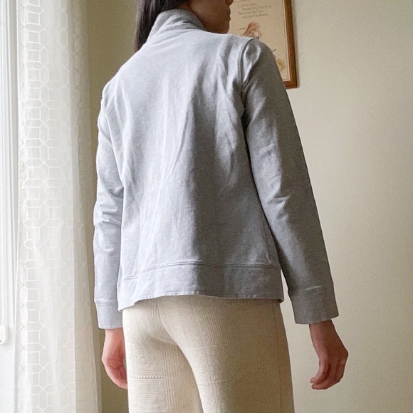 Cotton stretch zip up lightweight sweatshirt - Picture 5 of 14